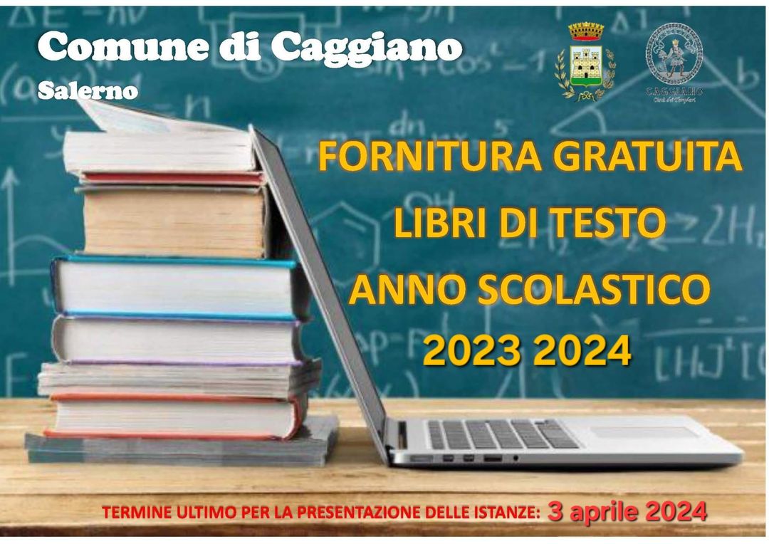 FORNITURA GRATUITA LIBRI DI TESTO ANNO SCOLASTICO  2023/2024   